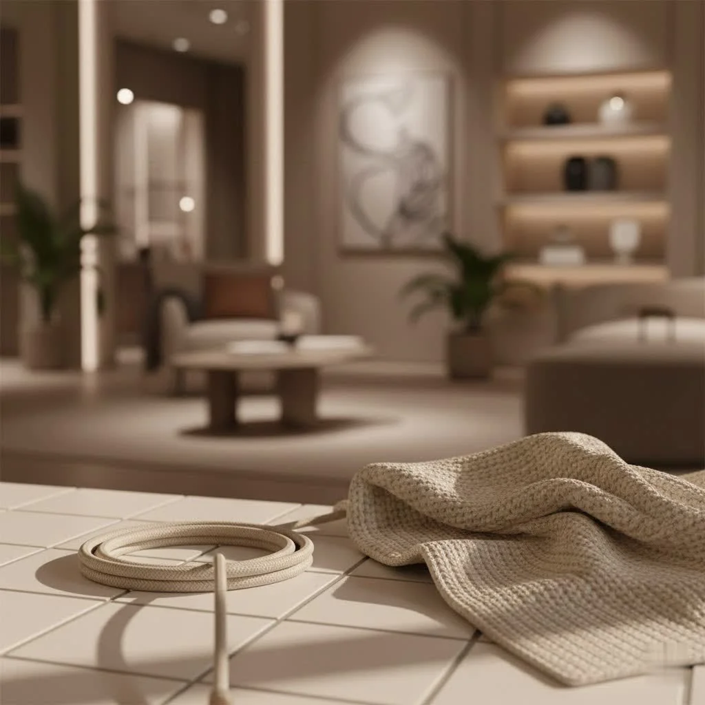 Close-up of a heavy-duty 240V extension cord plug