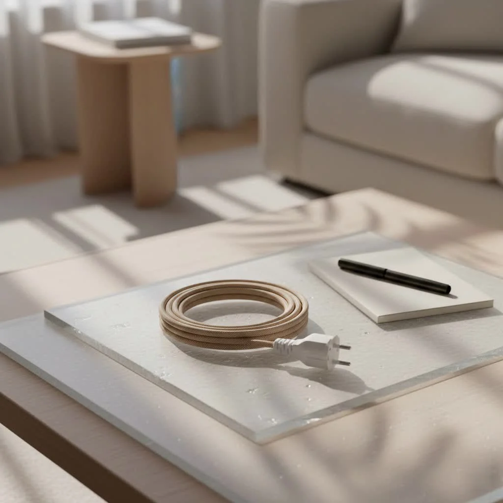 A bright yellow 25-foot outdoor extension cord coiled neatly