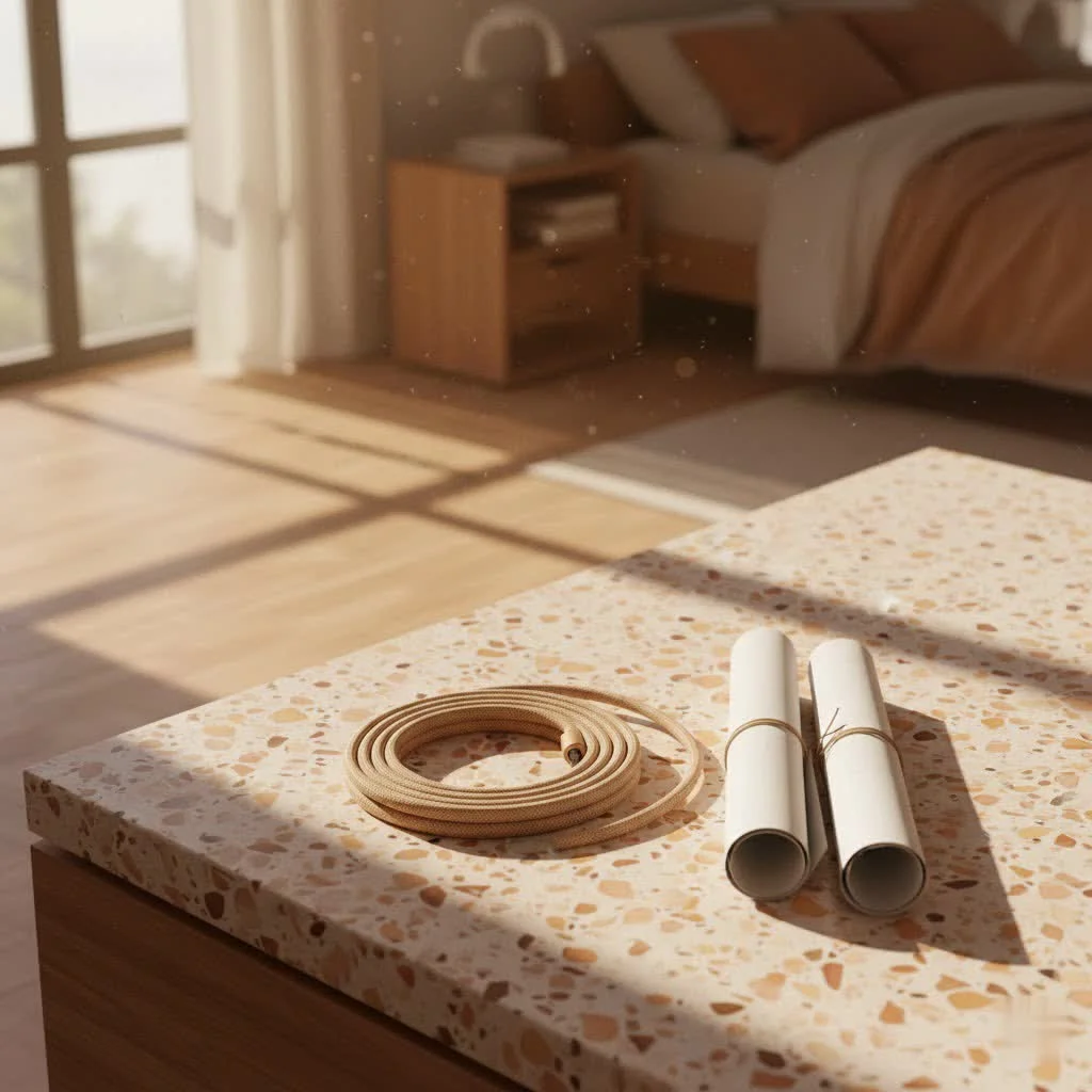 Clothes dryer power cord plugged into a wall outlet